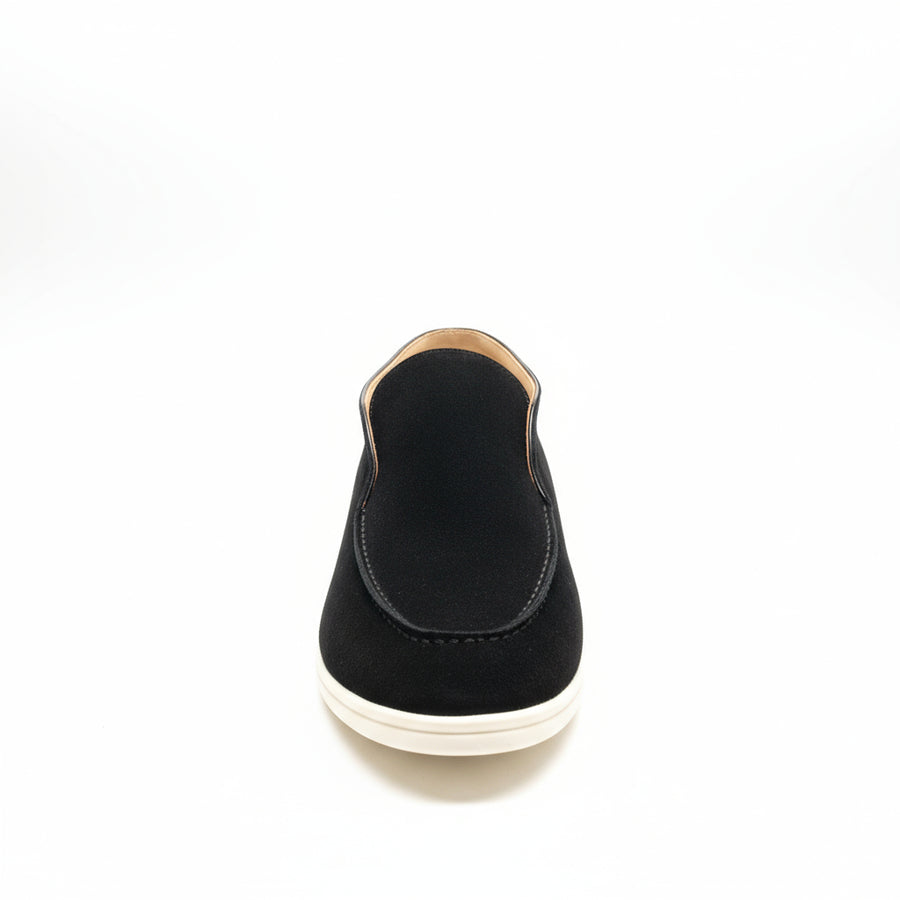HARBOUR SUEDE HIGH LOAFERS - Black