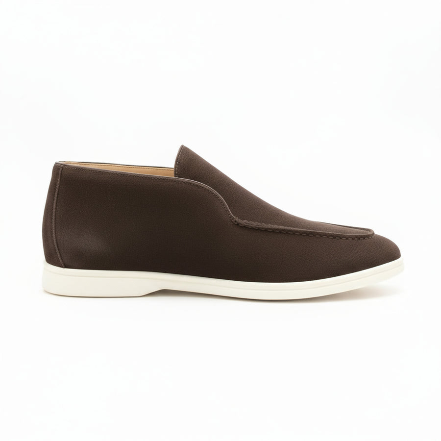HARBOUR SUEDE HIGH LOAFERS - Brown