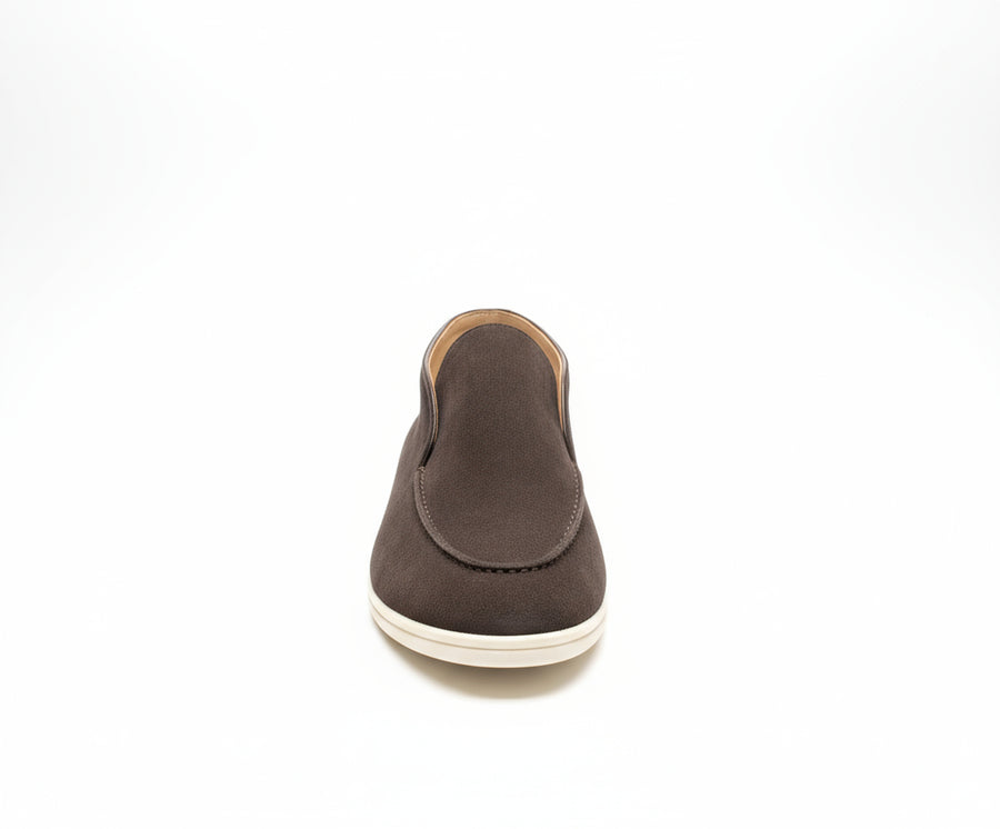 HARBOUR SUEDE HIGH LOAFERS - Brown