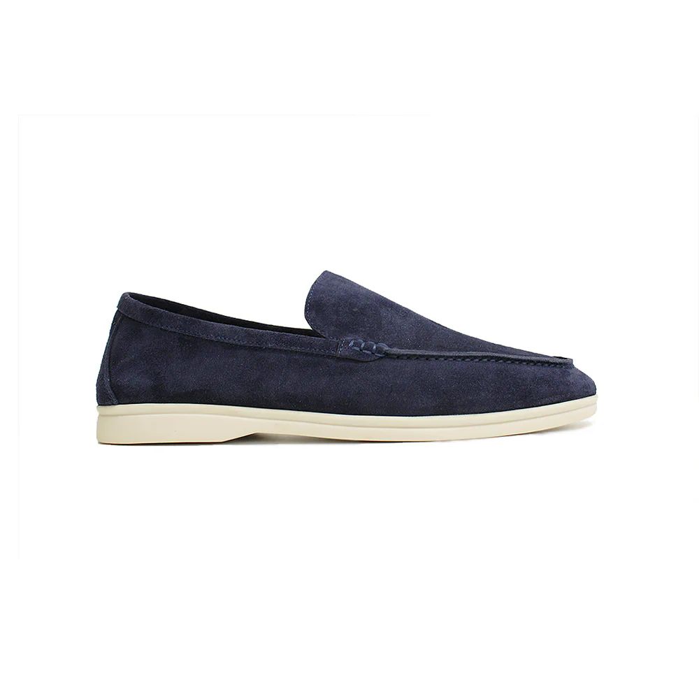 HARBOUR SUEDE LOAFERS- Royal Navy Blue