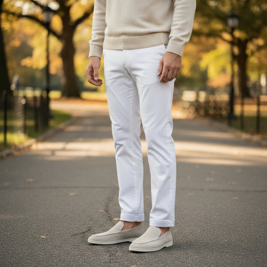 HARBOUR SUEDE LOAFERS - Beige