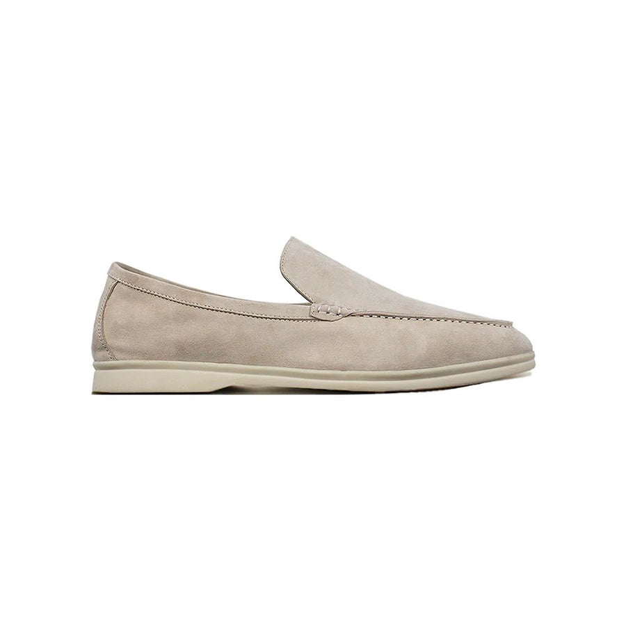HARBOUR SUEDE LOAFERS - Beige